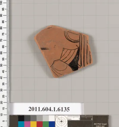 Terracotta fragment of a kylix (drinking cup)