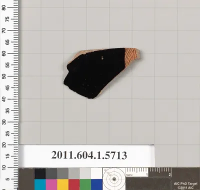 Terracotta fragment of a kylix (drinking cup)