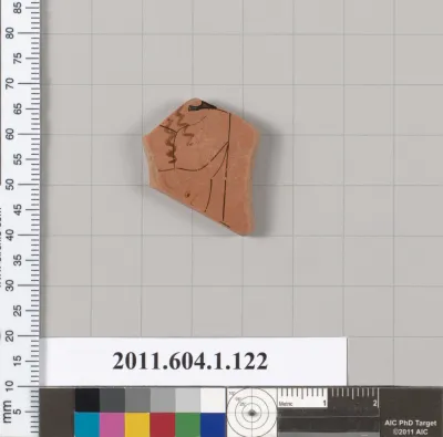 Terracotta fragment of a kylix (drinking cup)