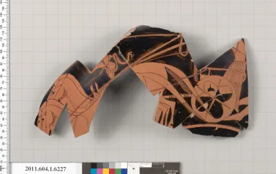 Terracotta fragment of a kylix (drinking cup)