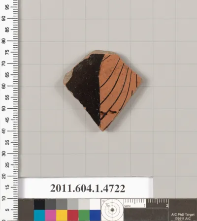 Terracotta fragment of a kylix (drinking cup)