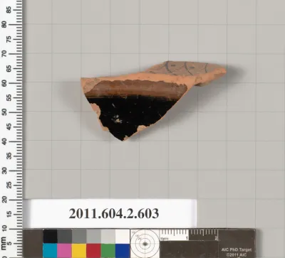 Terracotta fragment of a column-krater (bowl for mixing wine and water)