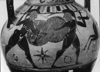 AMPHORA, NECK (ATHENIAN, BLACK-FIGURE)