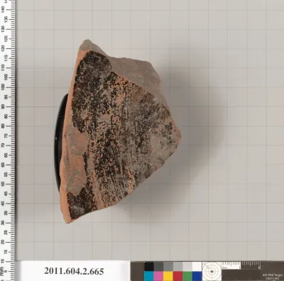 Terracotta fragment of a column-krater (bowl for mixing wine and water)