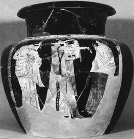 STAMNOS (ATHENIAN, RED-FIGURE)
