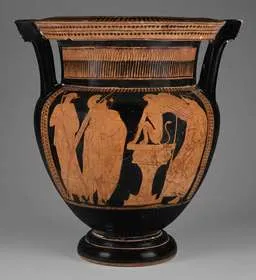 KRATER, COLUMN (ATHENIAN, RED-FIGURE)