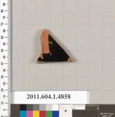 Terracotta fragment of a kylix (drinking cup)