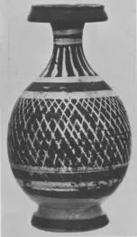 BOTTLE (SOUTH ITALIAN, BLACK GLAZE)
