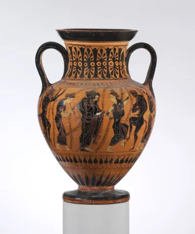 Terracotta neck-amphora (jar)