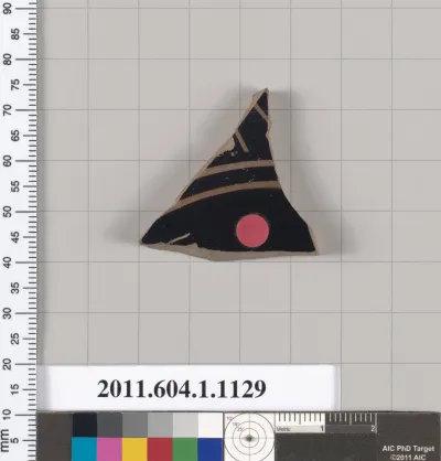 Terracotta fragment of a kylix (drinking cup)