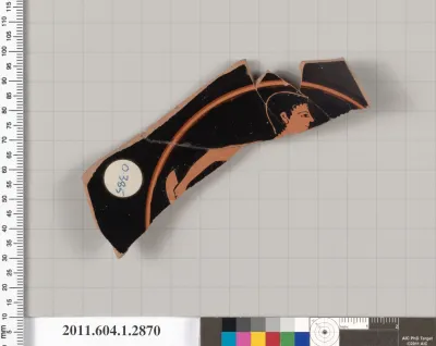 Terracotta fragment of a kylix (drinking cup)