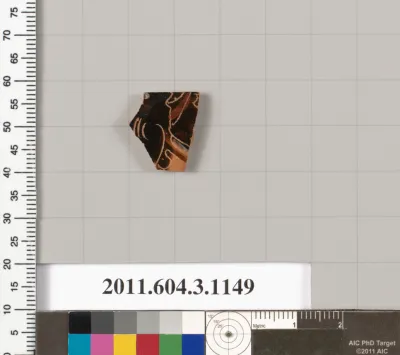 Terracotta fragment of a mastoid (drinking cup with narrow base) or a kyathos (cup-shaped ladle)