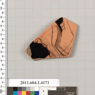 Terracotta fragment of a kylix (drinking cup)