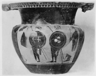 KRATER, COLUMN (ATHENIAN, BLACK-FIGURE)