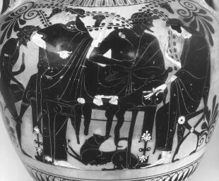 AMPHORA, NECK (ATHENIAN, BLACK-FIGURE)