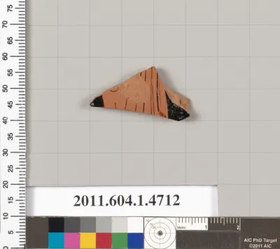 Terracotta fragment of a kylix (drinking cup)