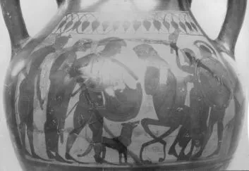 AMPHORA, BELLY, TYPE B (ATHENIAN, BLACK-FIGURE)