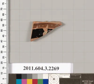 Terracotta fragment of a kylix (drinking cup)