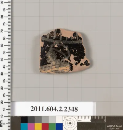 Terracotta fragment of a squat lekythos (oil flask)