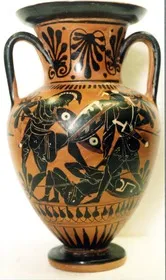 AMPHORA, NECK (ATHENIAN, BLACK-FIGURE)