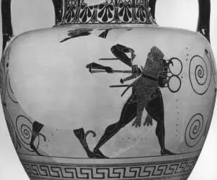 AMPHORA, NECK (ATHENIAN, BLACK-FIGURE)