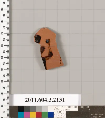 Terracotta fragment of a kylix (drinking cup)