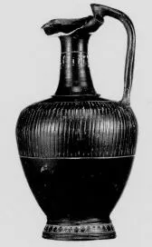 OINOCHOE (TEANO WARE, BLACK GLAZE)