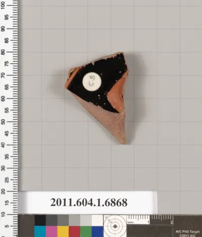 Terracotta fragment of a kylix (drinking cup)