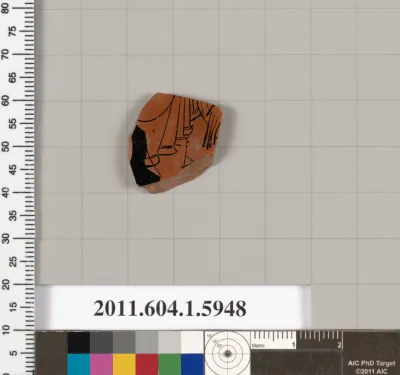 Terracotta fragment of a kylix (drinking cup)