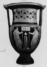 KRATER, COLUMN (SOUTH ITALIAN, APULIAN, RED-FIGURE)