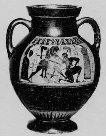 AMPHORA, BELLY, TYPE B (ATHENIAN, BLACK-FIGURE)