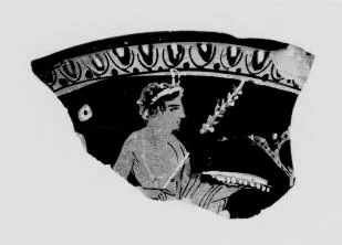 KANTHAROS, FRAGMENT (SOUTH ITALIAN, APULIAN, RED-FIGURE)