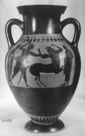 AMPHORA, BELLY, TYPE B (ATHENIAN, BLACK-FIGURE)