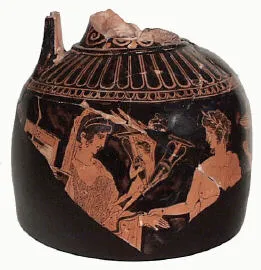 LOUTROPHOROS, FRAGMENT (ATHENIAN, RED-FIGURE)