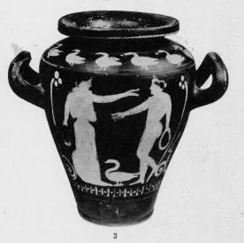 STAMNOS (SOUTH ITALIAN, PSEUDO RED-FIGURE)
